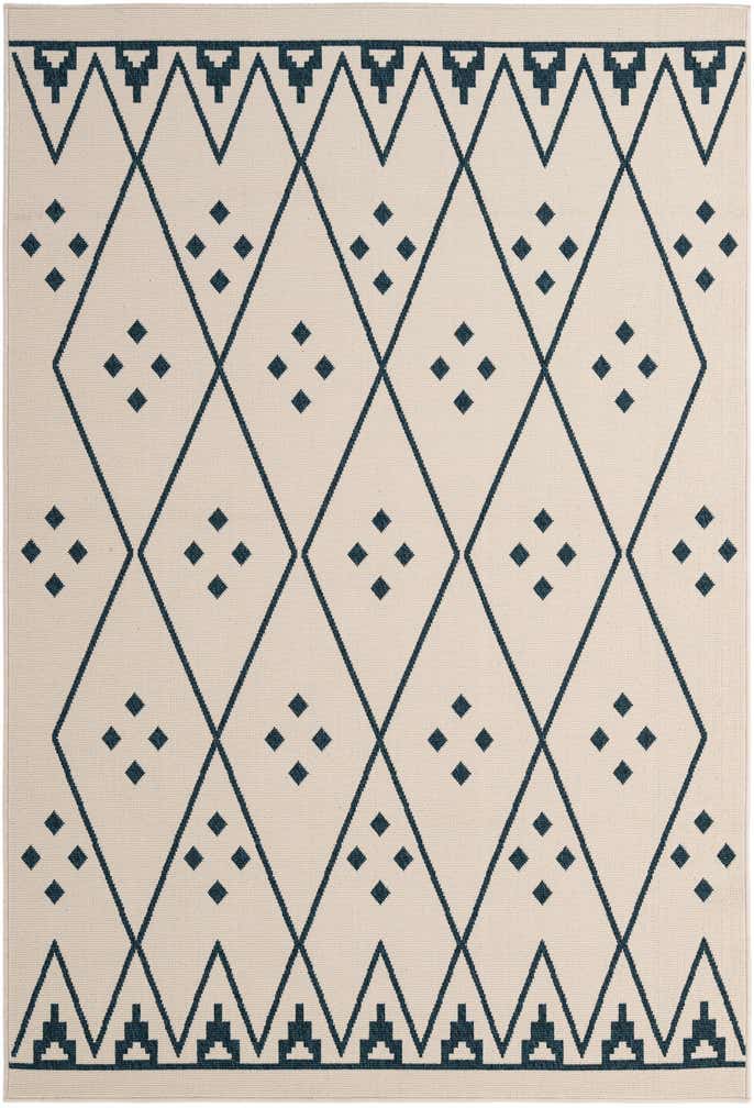 5' 2 x 7' 9 Easy-Clean Modern Indoor / Outdoor Rug