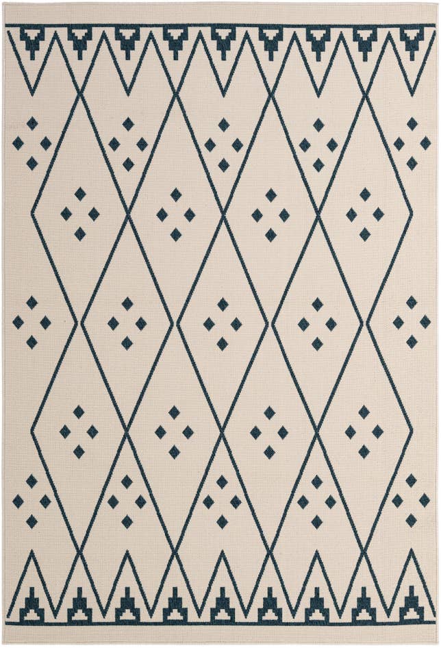 Detail image of 5' 2 x 7' 9 Easy-Clean Modern Indoor / Outdoor Rug