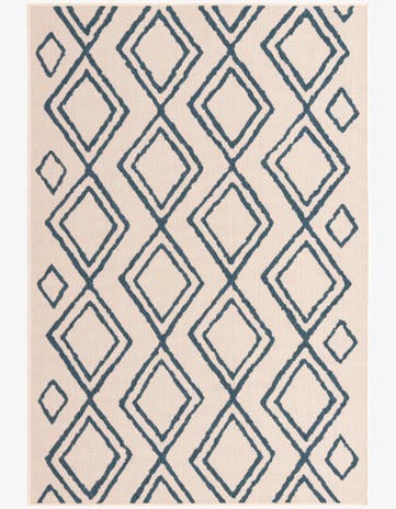 5' x 7' 7 Easy-Clean Modern Indoor / Outdoor Rug