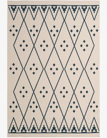 5' 2 x 7' 9 Easy-Clean Modern Indoor / Outdoor Rug