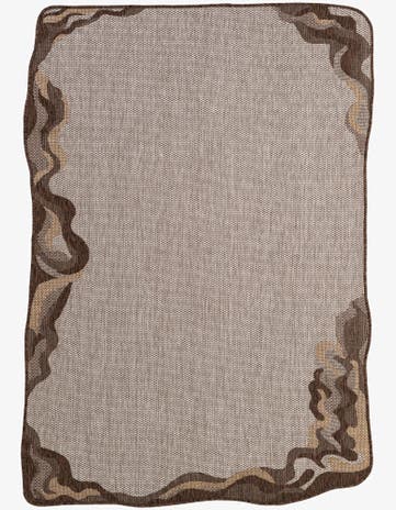 5' x 7' 4 Easy-Clean Modern Indoor / Outdoor Rug