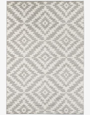 5' 3 x 7' 8 Easy-Clean Modern Indoor / Outdoor Rug