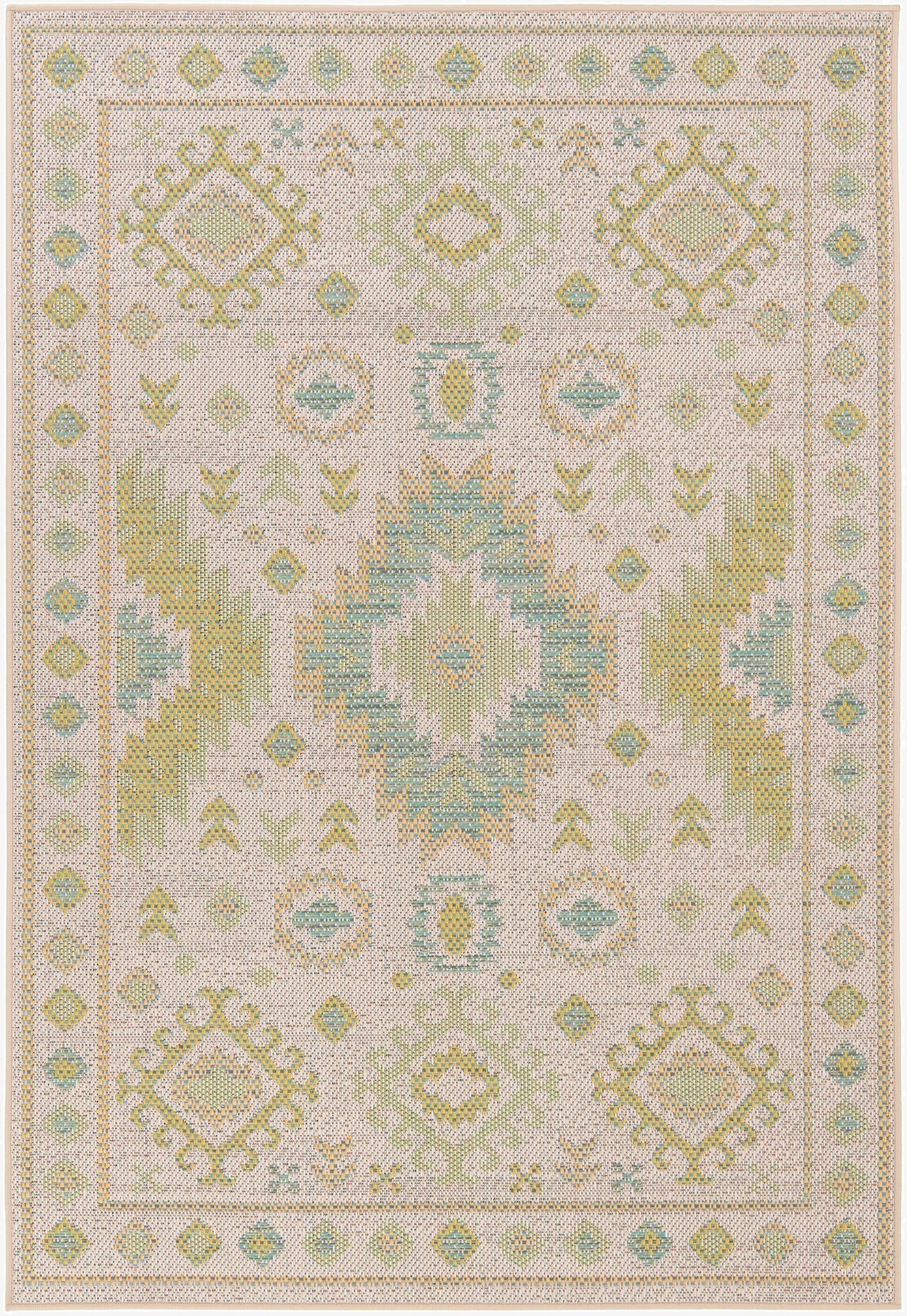 5' x 7' 3  Washable Modern Indoor / Outdoor Rug
