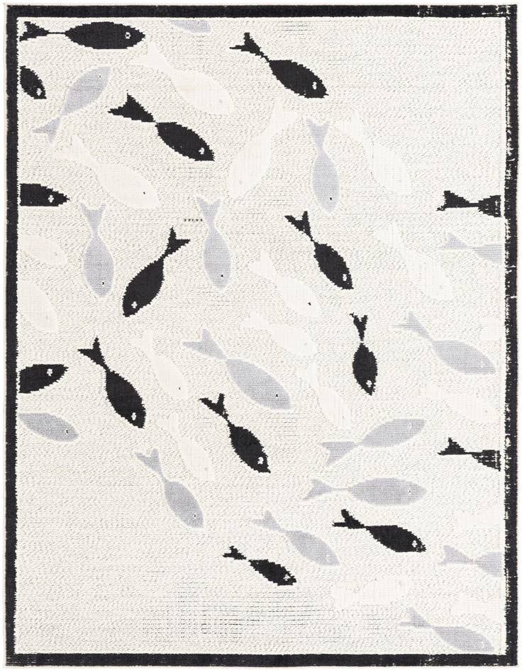 Detail image of 5' 3 x 7' 7 Easy-Clean Indoor / Outdoor Rug