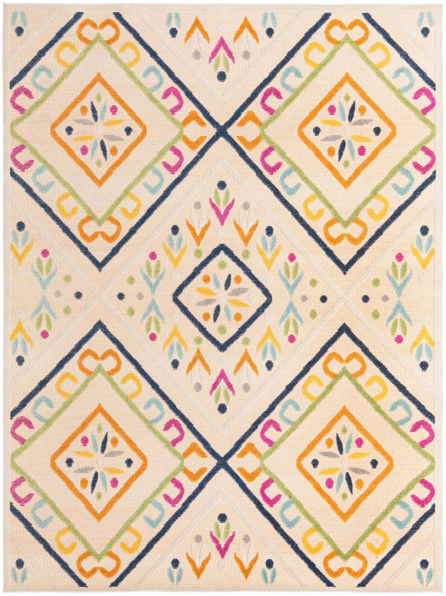 7' 3 x 9' 10 Easy-Clean Indoor / Outdoor Rug