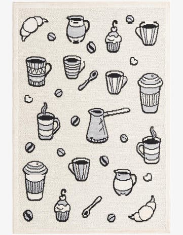 5' 3 x 7' 7 Easy-Clean Indoor / Outdoor Rug