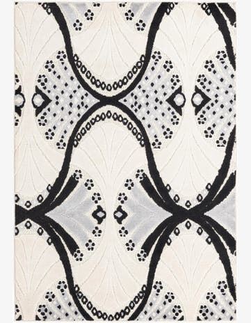 5' 3 x 7' 7 Easy-Clean Indoor / Outdoor Rug