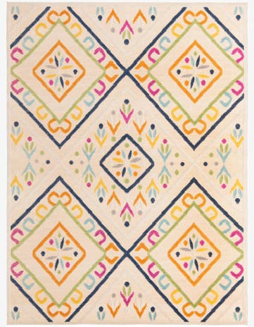 7' 3 x 9' 10 Easy-Clean Indoor / Outdoor Rug