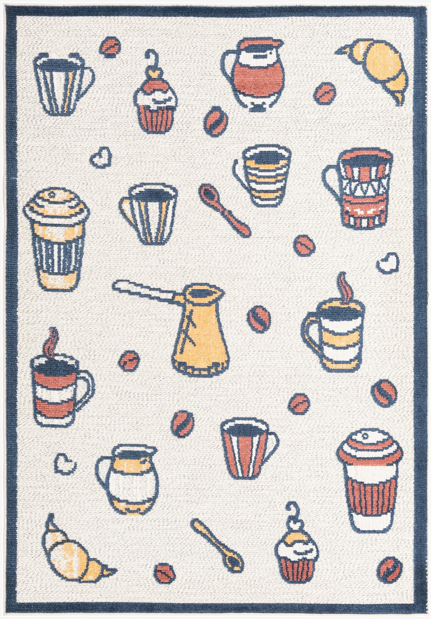 5' x 7' 7  Washable  Indoor / Outdoor Rug