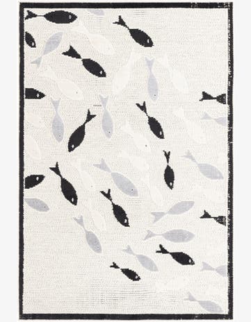 5' 3 x 7' 7 Easy-Clean Indoor / Outdoor Rug