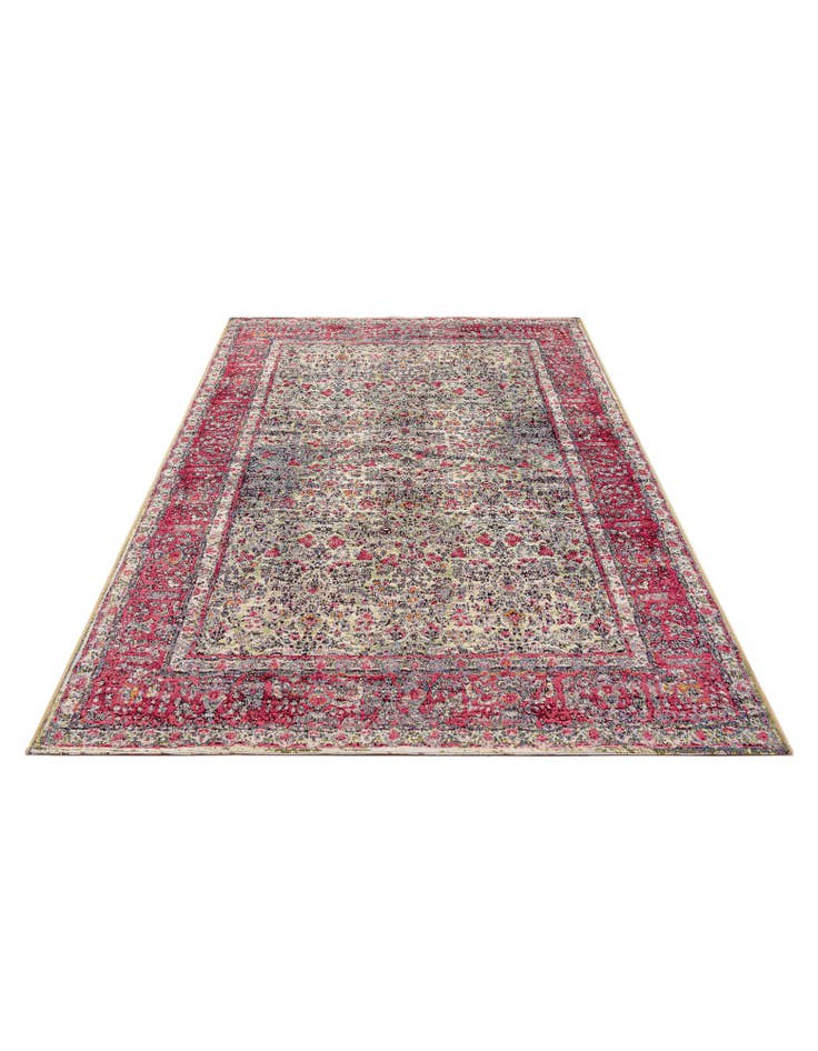 Detail image of 5' 2 x 7' 5  Washable Traditional Indoor / Outdoor Rug