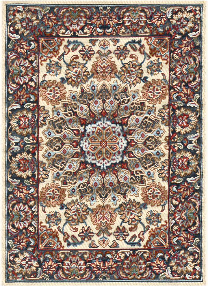 2' x 3' 1 Easy-Clean Traditional Indoor / Outdoor Rug