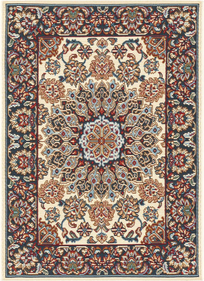 Detail image of 2' x 3' 1 Easy-Clean Traditional Indoor / Outdoor Rug