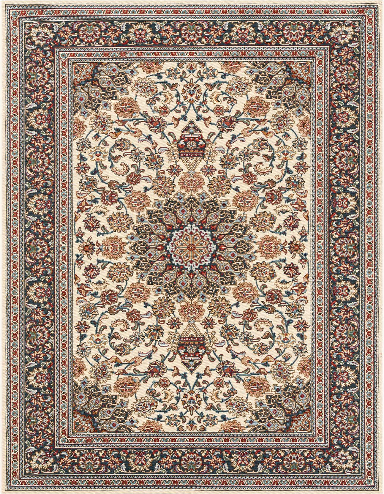 5' 3 x 8' Easy-Clean Traditional Indoor / Outdoor Rug