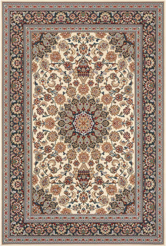6' 1 x 9' Easy-Clean Traditional Indoor / Outdoor Rug