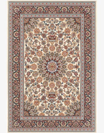 4' 1 x 6' 1 Easy-Clean Traditional Indoor / Outdoor Rug