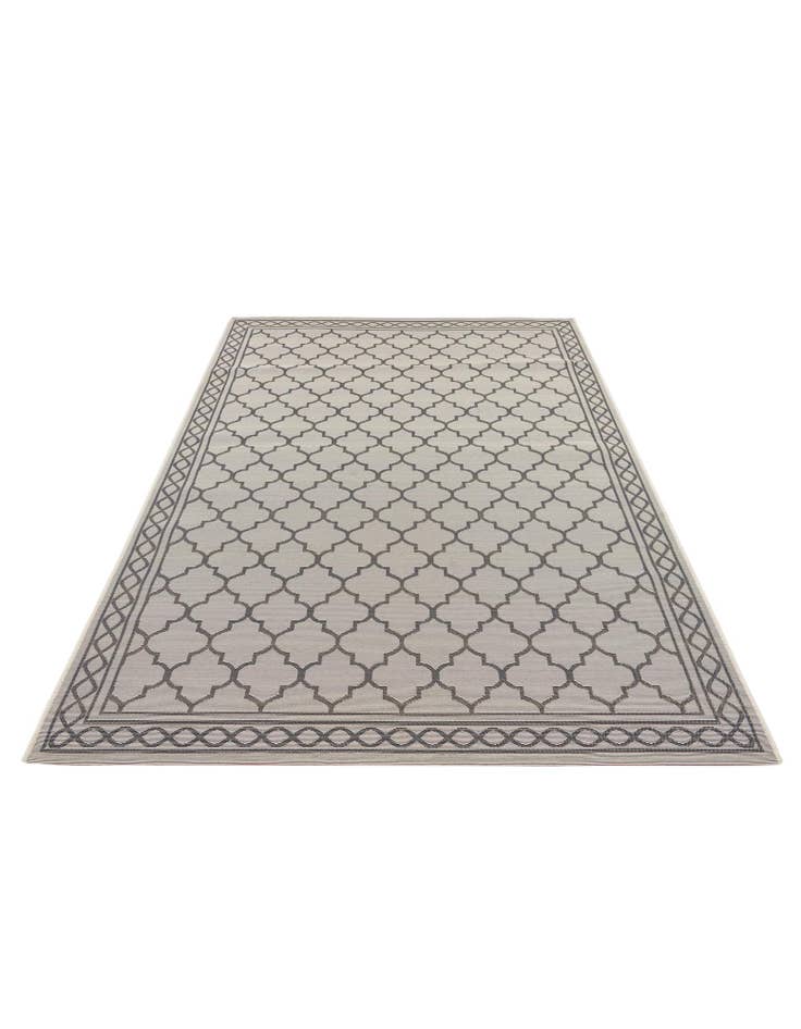 Detail image of 5' 3 x 7' 7 Easy-Clean Trellis Indoor / Outdoor Rug