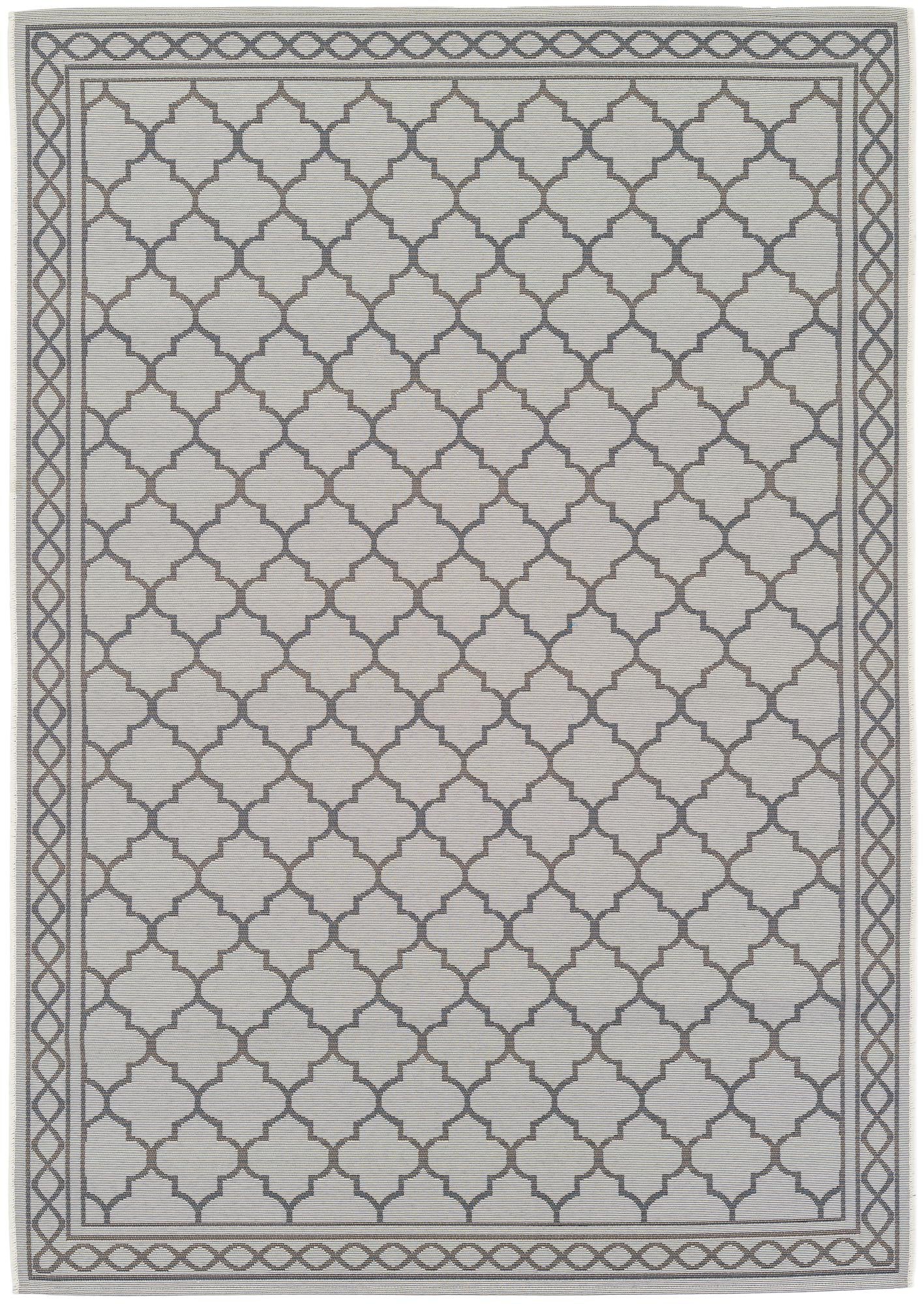 5' 3 x 7' 7 Easy-Clean Trellis Indoor / Outdoor Rug