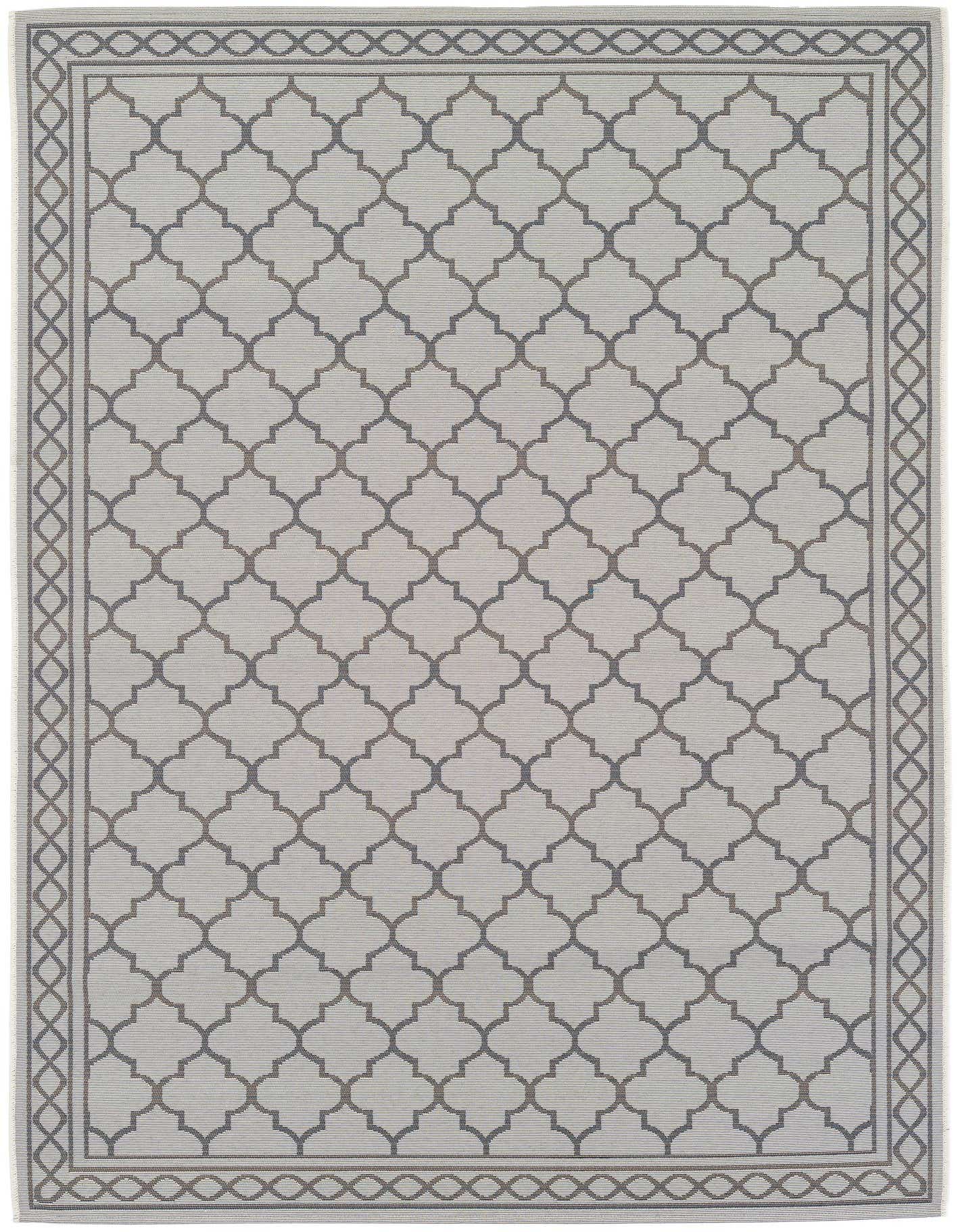 5' 3 x 7' 7 Easy-Clean Trellis Indoor / Outdoor Rug