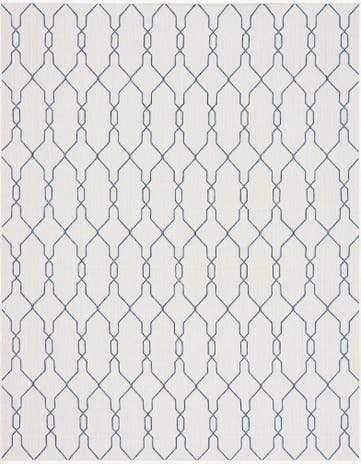 9' x 12' 2 Easy-Clean Trellis Indoor / Outdoor Rug