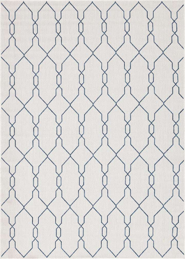 7' x 10' Easy-Clean Trellis Indoor / Outdoor Rug