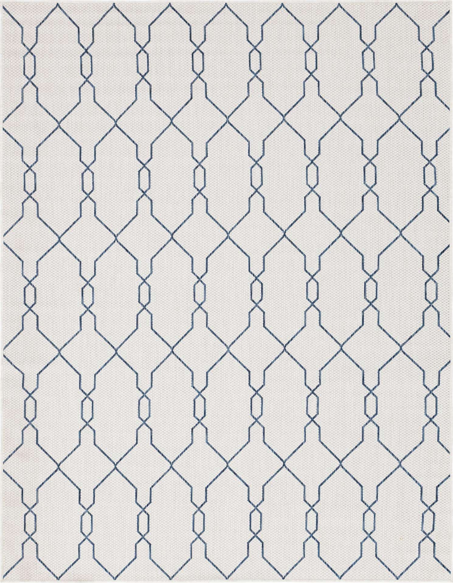 7' x 10' Easy-Clean Trellis Indoor / Outdoor Rug