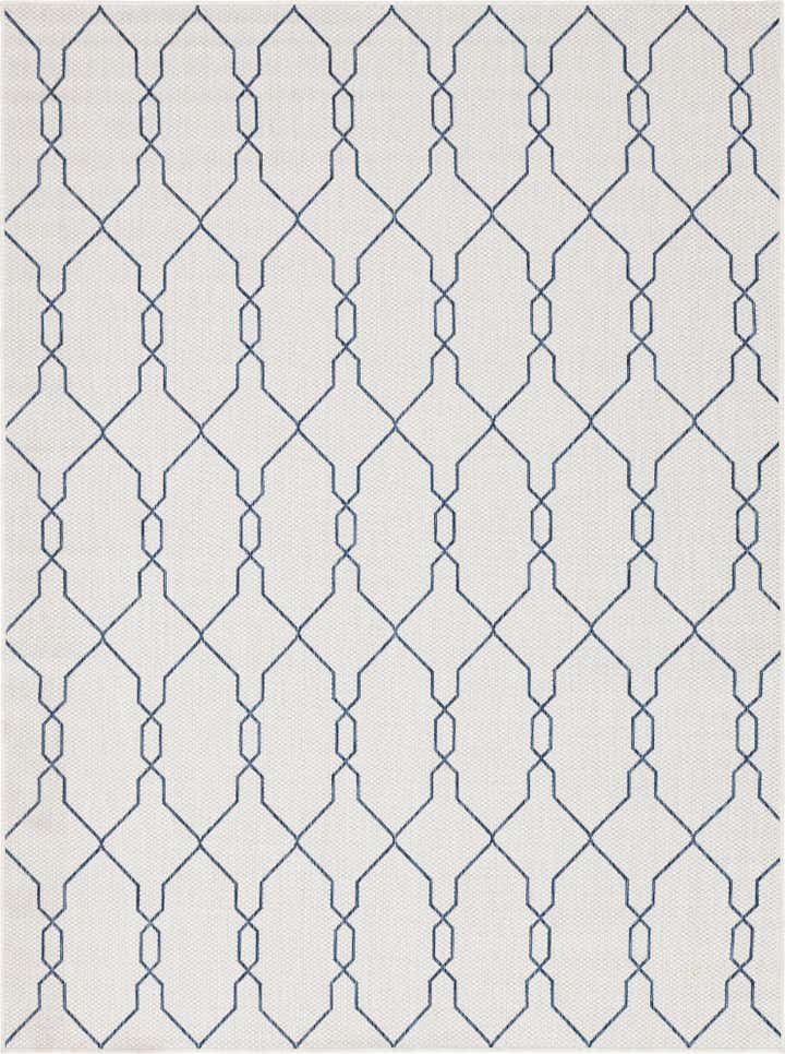 7' x 10' Easy-Clean Trellis Indoor / Outdoor Rug