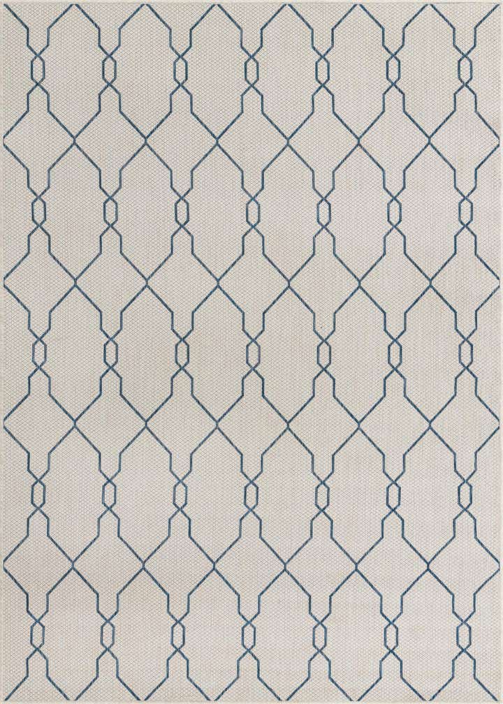 6' x 9' Easy-Clean Trellis Indoor / Outdoor Rug