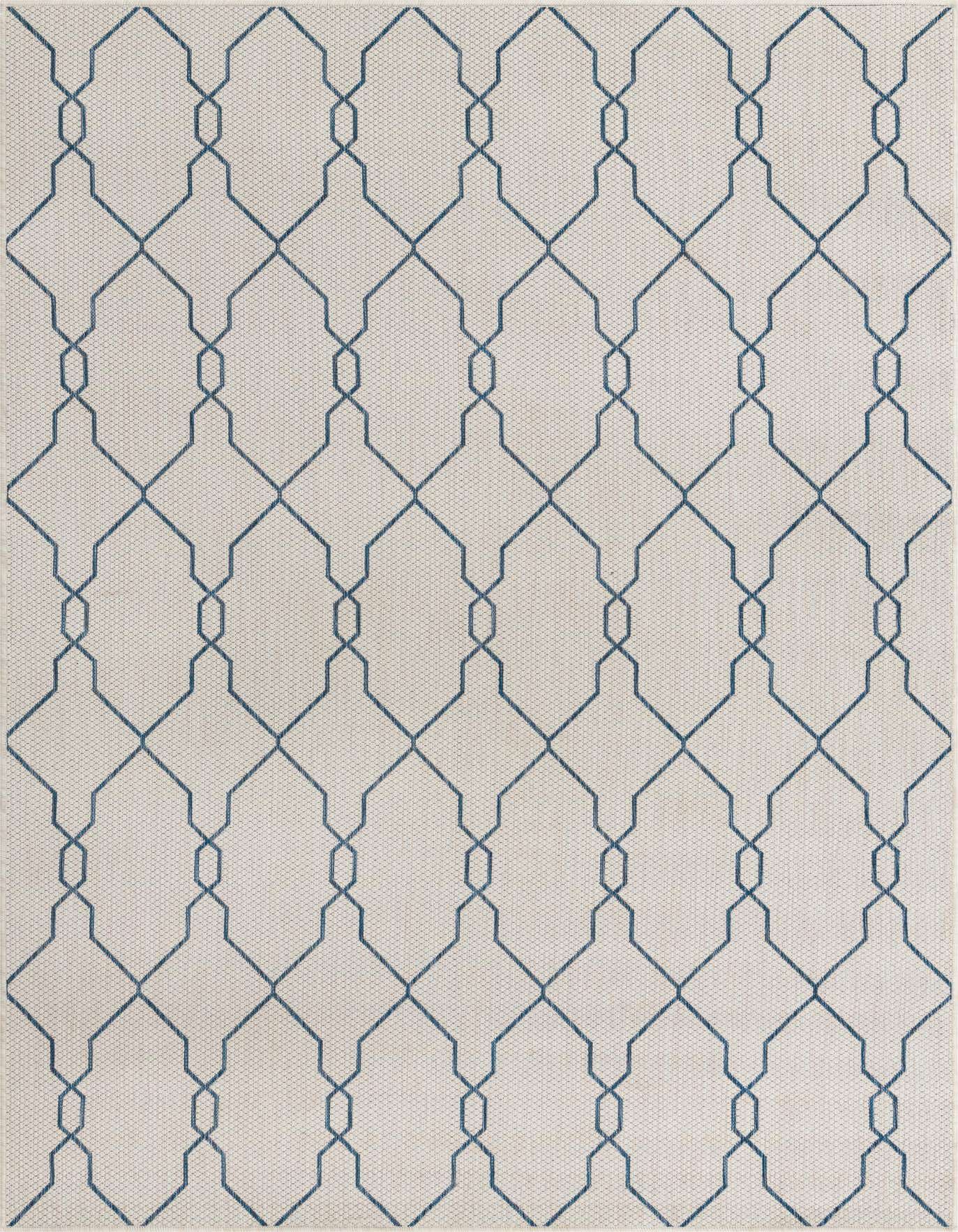 6' x 9' Easy-Clean Trellis Indoor / Outdoor Rug