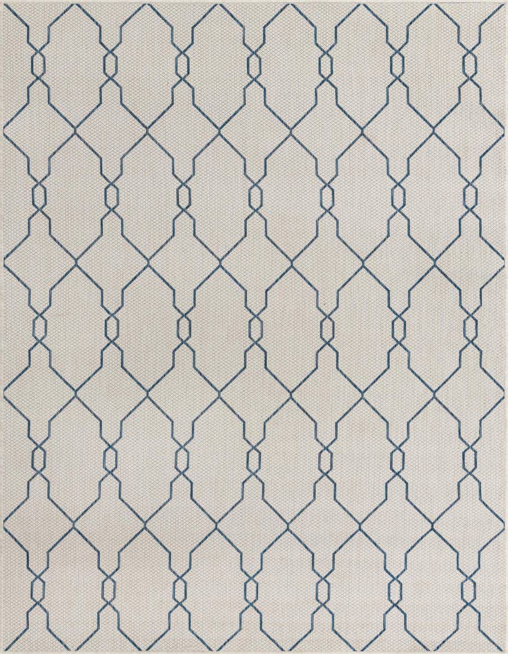 Detail image of 6' x 9' Easy-Clean Trellis Indoor / Outdoor Rug