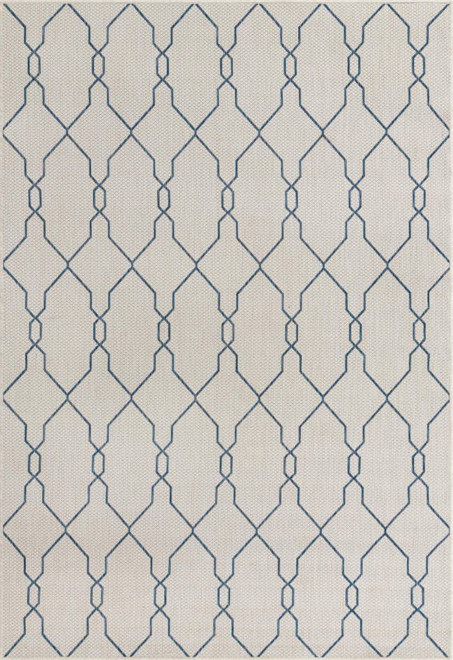 Detail image of 6' x 9' Easy-Clean Trellis Indoor / Outdoor Rug