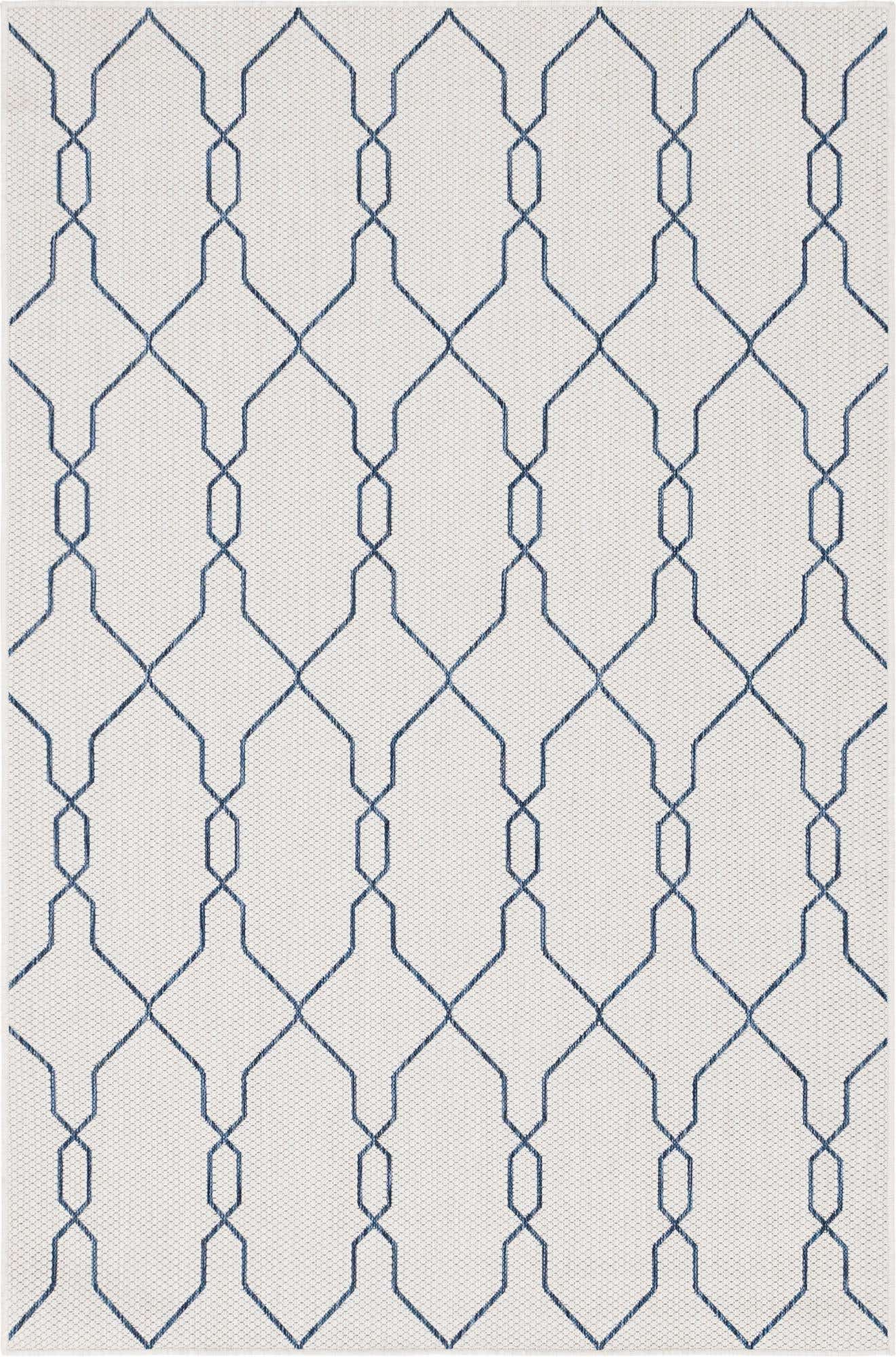 5' x 8' Easy-Clean Trellis Indoor / Outdoor Rug
