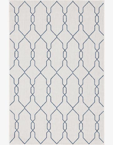 5' x 8' Easy-Clean Trellis Indoor / Outdoor Rug