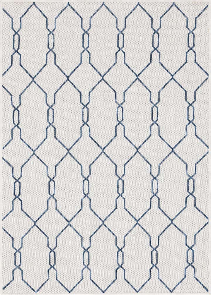 4' x 6' Easy-Clean Trellis Indoor / Outdoor Rug