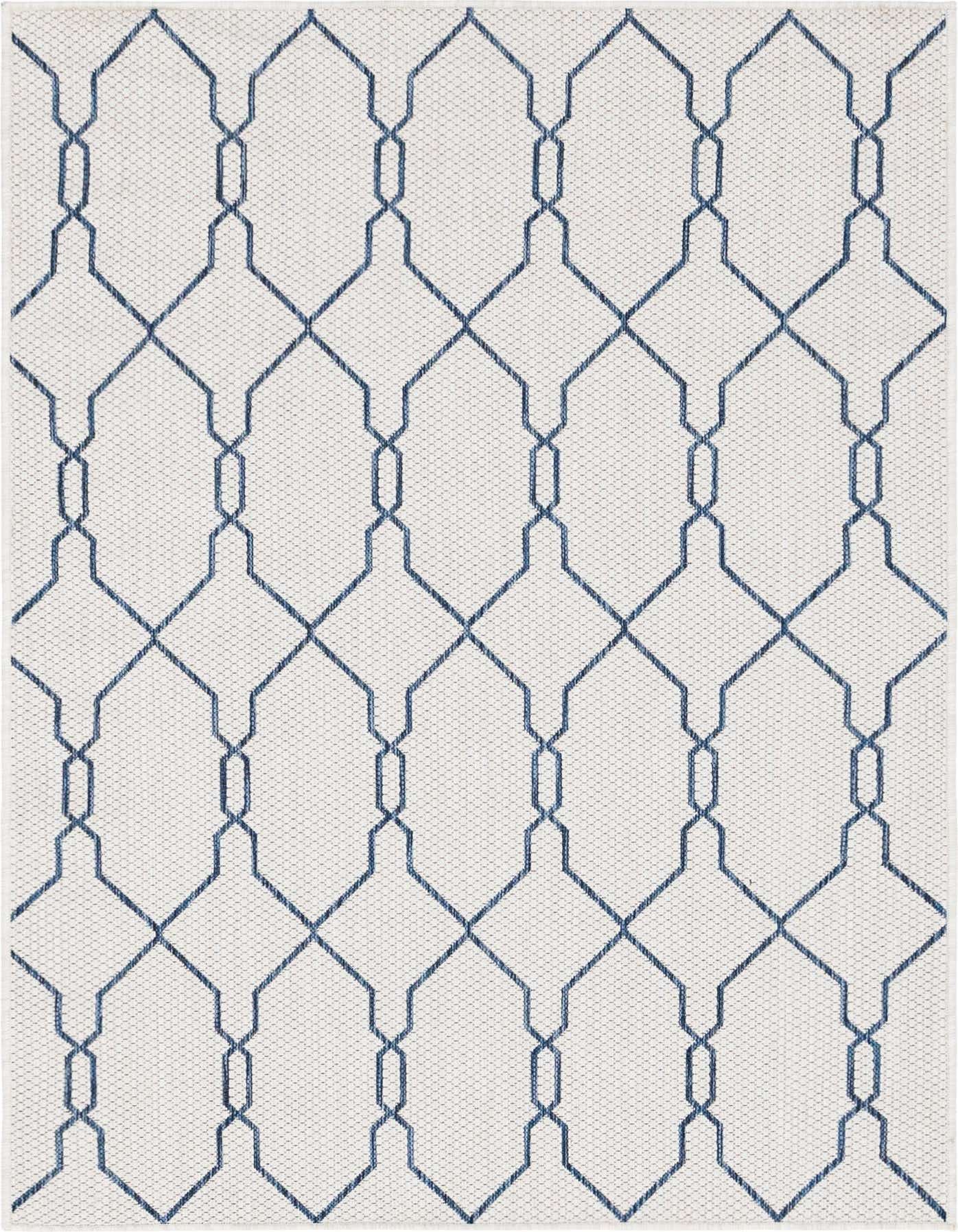 4' x 6' Easy-Clean Trellis Indoor / Outdoor Rug