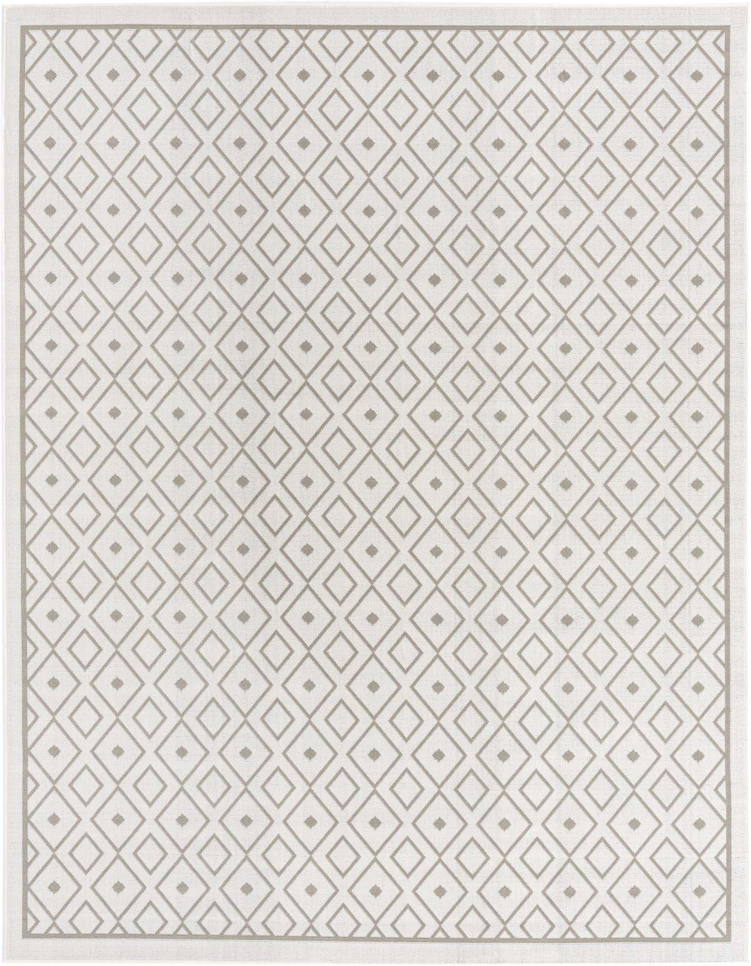 7' 10 x 10' Easy-Clean Trellis Indoor / Outdoor Rug