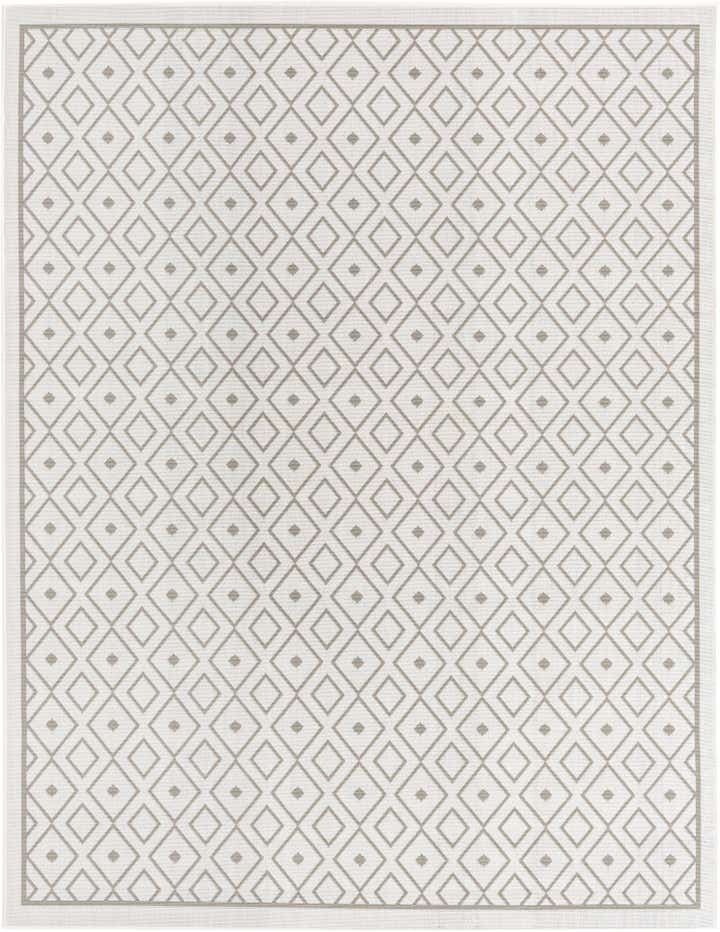 7' 10 x 10' Easy-Clean Trellis Indoor / Outdoor Rug