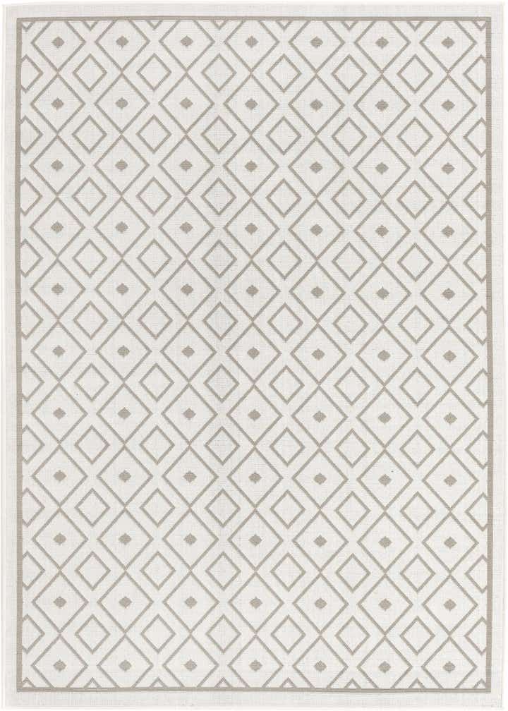 5' 3 x 8' Easy-Clean Trellis Indoor / Outdoor Rug
