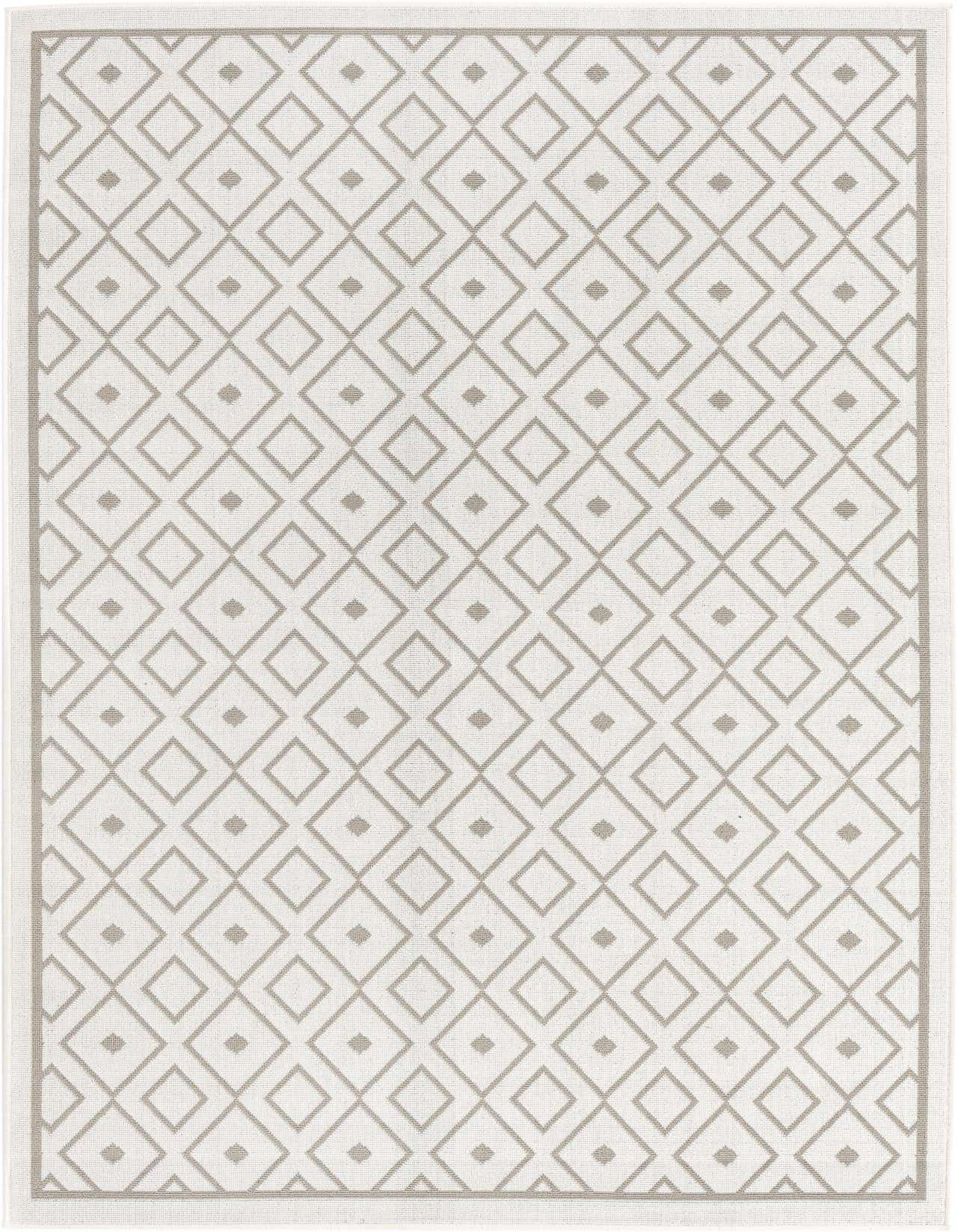 5' 3 x 8' Easy-Clean Trellis Indoor / Outdoor Rug