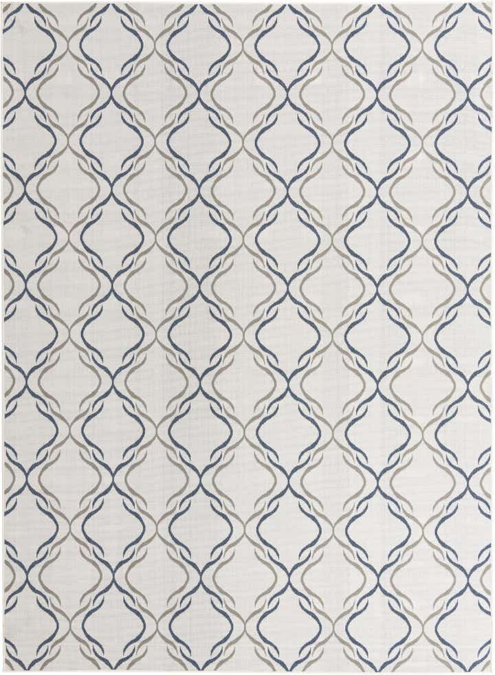 9' x 12' Easy-Clean Trellis Indoor / Outdoor Rug