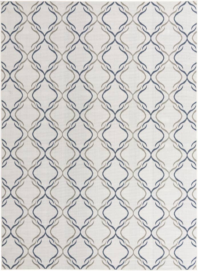 Detail image of 9' x 12' Easy-Clean Trellis Indoor / Outdoor Rug