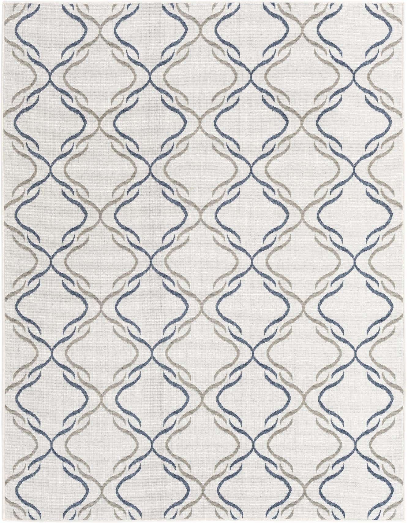 6' x 9' Easy-Clean Trellis Indoor / Outdoor Rug