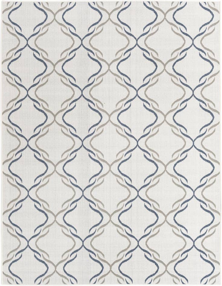Detail image of 6' x 9' Easy-Clean Trellis Indoor / Outdoor Rug
