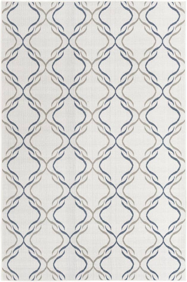 Detail image of 6' x 9' Easy-Clean Trellis Indoor / Outdoor Rug