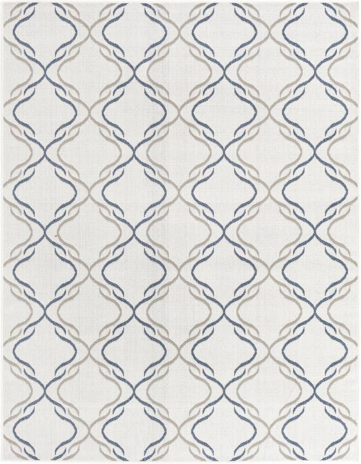 Detail image of 5' 3 x 8' Easy-Clean Trellis Indoor / Outdoor Rug