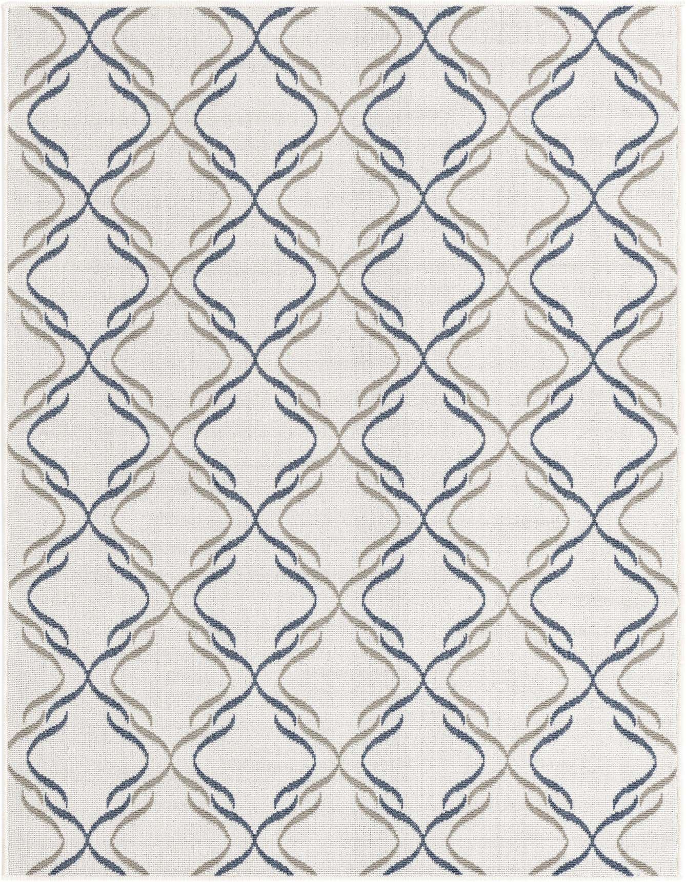 4' x 6' Easy-Clean Trellis Indoor / Outdoor Rug