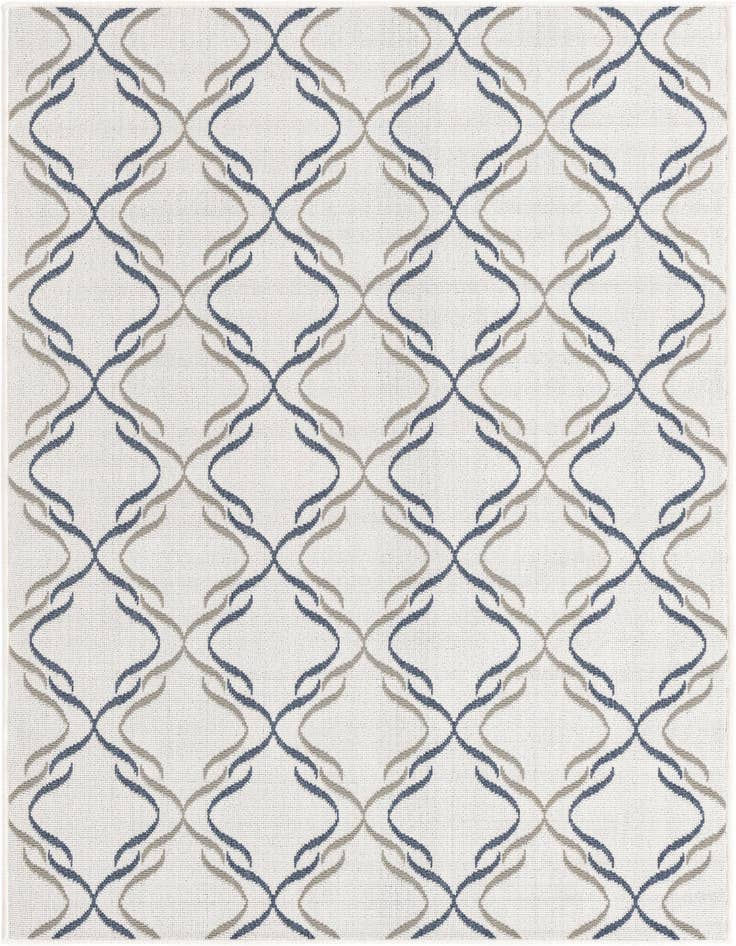 Detail image of 4' x 6' Easy-Clean Trellis Indoor / Outdoor Rug