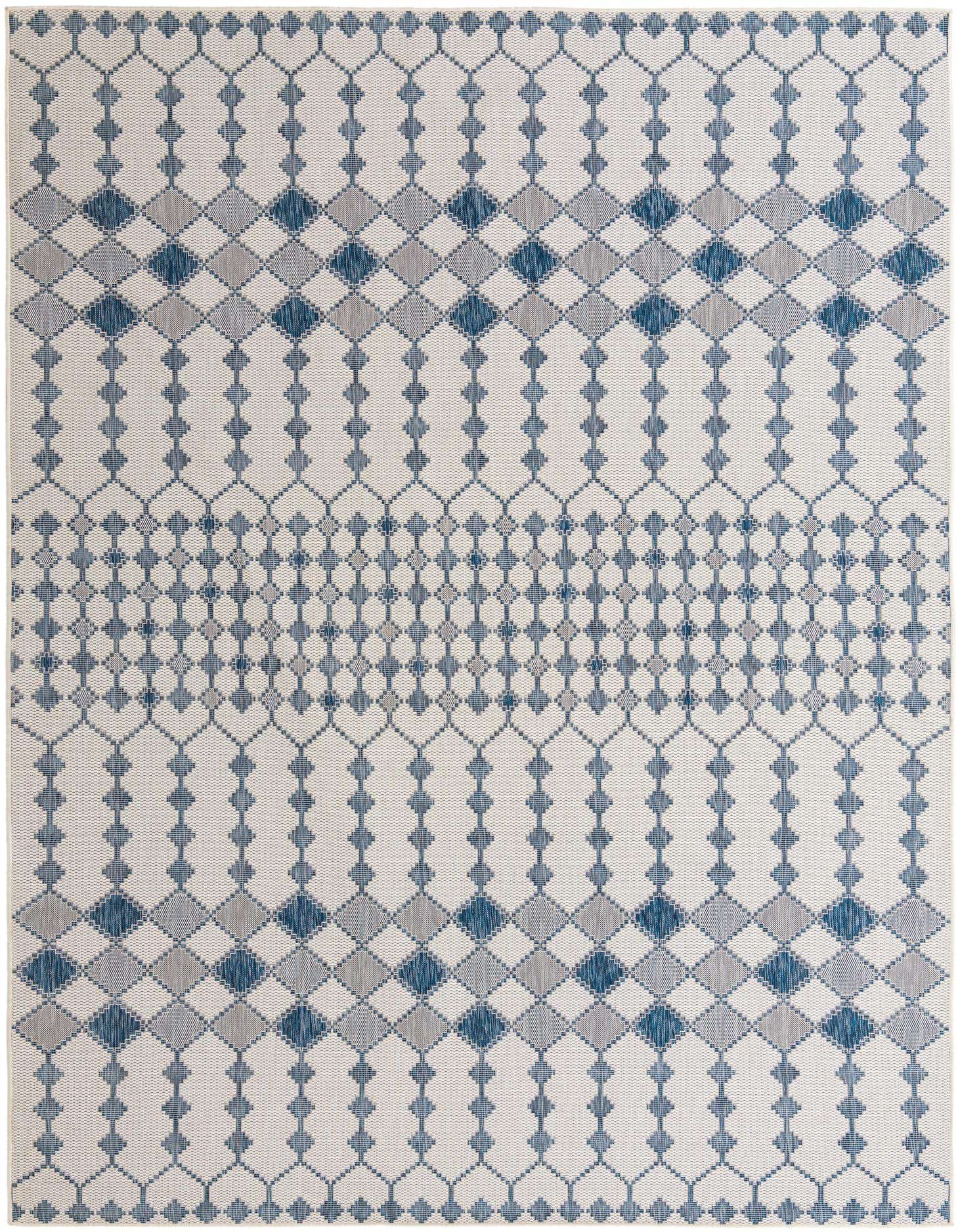 10' x 14' Easy-Clean Trellis Indoor / Outdoor Rug