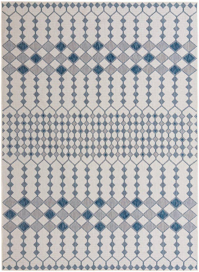 Detail image of 10' x 14' Easy-Clean Trellis Indoor / Outdoor Rug
