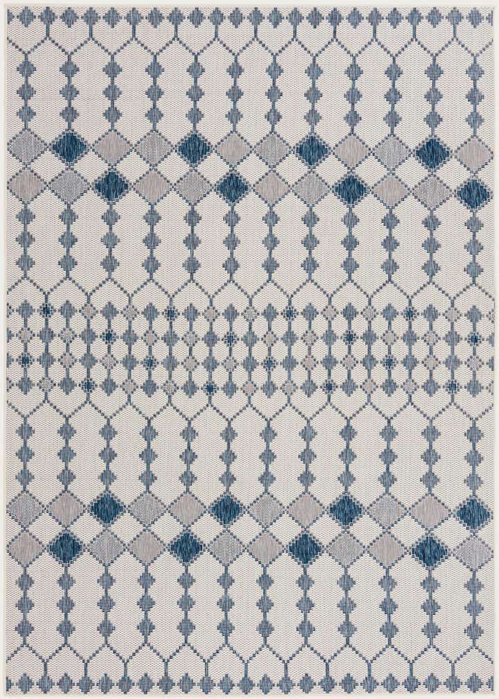7' 10 x 11' Easy-Clean Trellis Indoor / Outdoor Rug